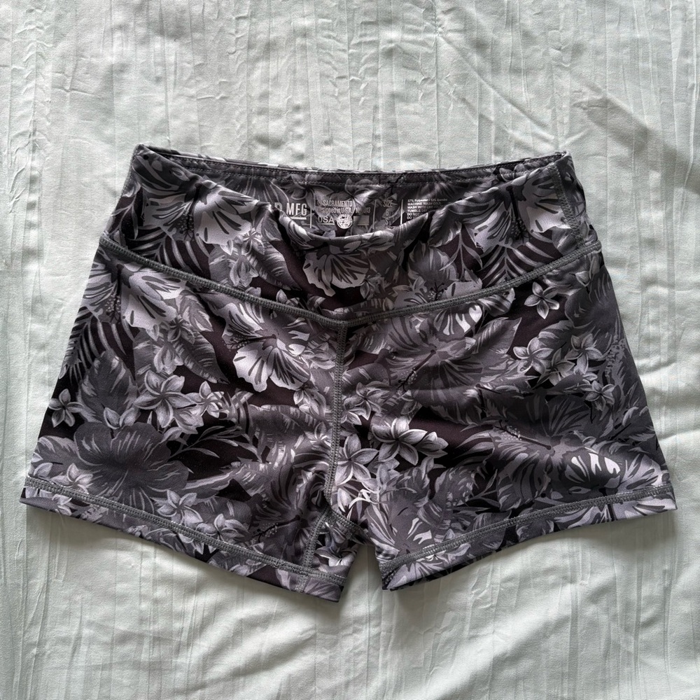 Floral Gray booty shorts